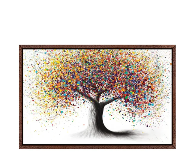 Rainbow Soul Tree Art Prints on Canvas Wall Art