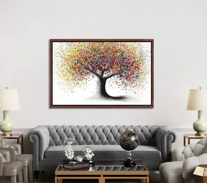 Rainbow Soul Tree Art Prints on Canvas Wall Art