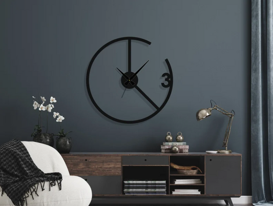 Wall clock Metal moderne